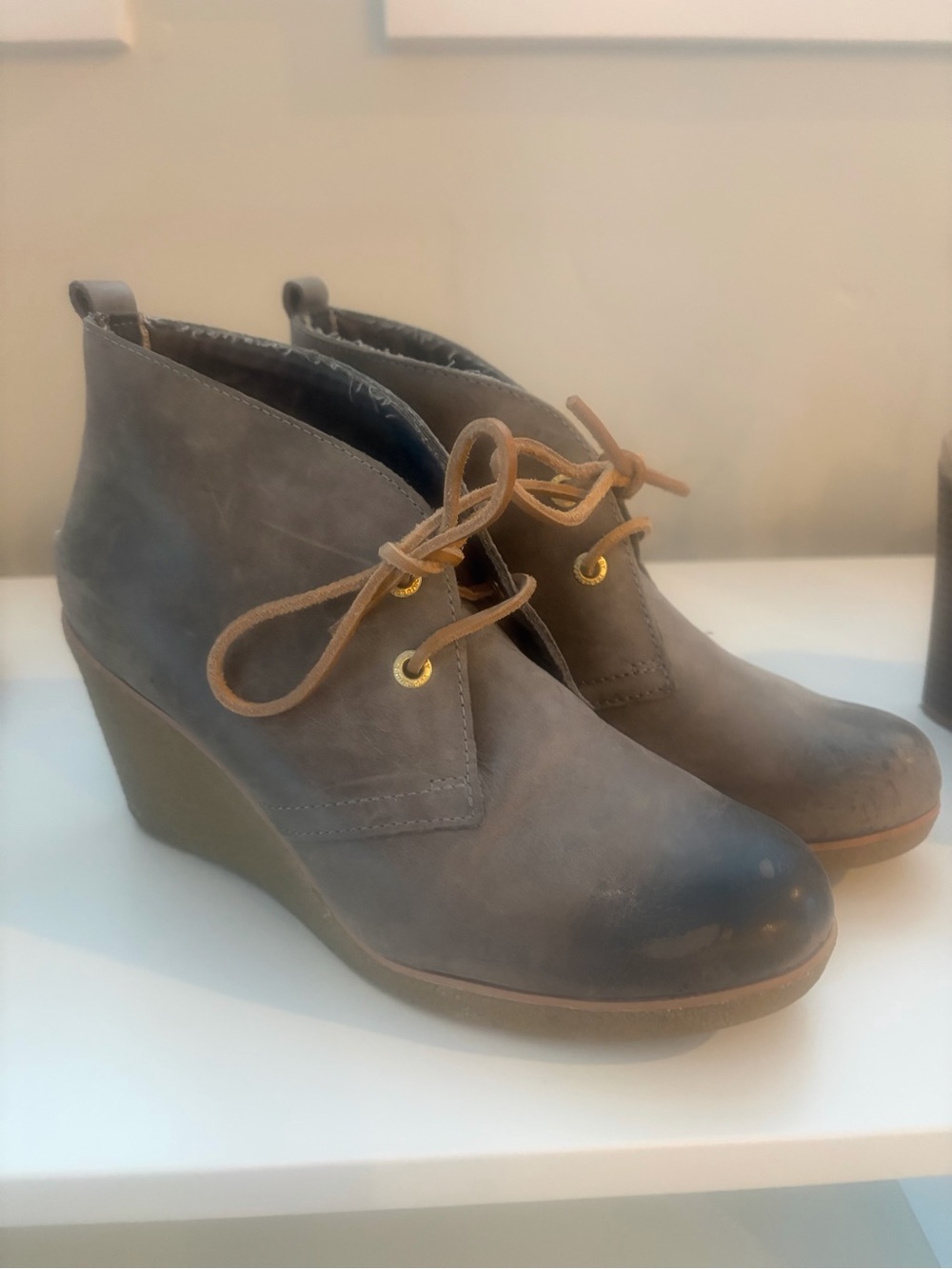 Sperry Topsider Harlow Wedge Gray Size 7.5